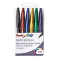 Pentel Pochette de 6 feutres pinceaux à pointe souple pour esquisse/calligraphie Couleurs assorties funny Pentel Pochette de 6 feutres pinceaux à pointe souple pour esquisse/calligraphie Couleurs assorties funny