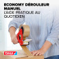 tesa Dévidoir Manuel de Ruban Adhésif D'Emballage ECONOMY – Dérouleur Robuste de Qualité Professionnelle pour Rubans D'Emballage