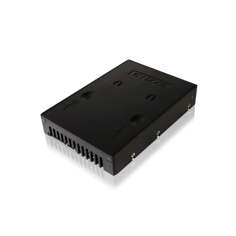 Icy Dock 2,5'' à 3,5'' Adaptateur de SSD, Boitiser de convertisseur, Cadre de Montage pour Disques Durs 2,5" ou SSD SATA 7m/9.5m Icy Dock 2,5'' à 3,5'' Adaptateur de SSD, Boitiser de convertisseur, Cadre de Montage pour Disques Durs 2,5" ou SSD SATA 7m/9.5m