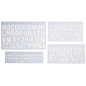Wedo 07012 Kit trace-lettres avec 3 hauteurs de caractère 5 mm/10 mm/20mm - Pack de 4 Wedo 07012 Kit trace-lettres avec 3 hauteurs de caractère 5 mm/10 mm/20mm - Pack de 4