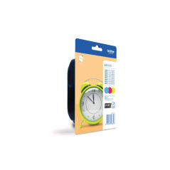 Brother Multipack Jet d'encre HC Cyan/Magenta/Jaune LC125XLRBWBP, Noir