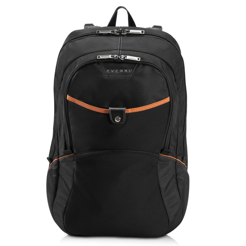 Everki Glide sac à dos ordinateur portable 17,3" pour femme et homme – robuste, déperlant, bandes réfléchissantes pour études, v