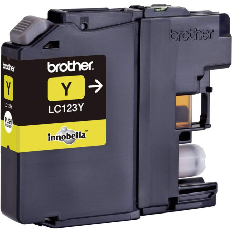Brother LC-123Y Cartouche d'encre 1 pièce(s) Original Rendement élevé (XL) Jaune