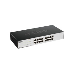 D-Link GO-SW-16G Switch 16 ports Gigabit 10/100/1000mbps - Idéal Partage de Connexion et Mise en Réseau Small/Home Office