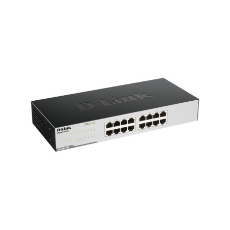 D-Link GO-SW-16G Switch 16 ports Gigabit 10/100/1000mbps - Idéal Partage de Connexion et Mise en Réseau Small/Home Office