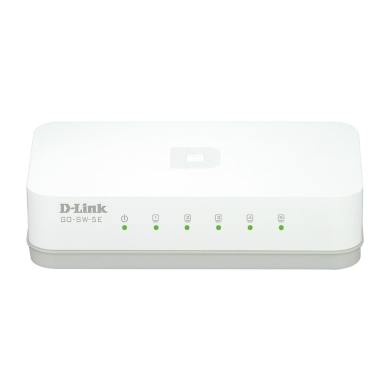D-Link GO-SW-5E Switch 5 Ports Ethernet 10/100mbps - Idéal Partage de Connexion et Mise en Réseau Small/Home Office D-Link GO-SW-5E Switch 5 Ports Ethernet 10/100mbps - Idéal Partage de Connexion et Mise en Réseau Small/Home Office