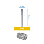 Dremel 443 Lot de 3 brosses acier en bout