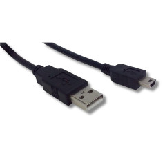 Lineaire PCUSB215C Câble USB 2.0 Type A mâle/Mini USB Type B 1,50 m Noir