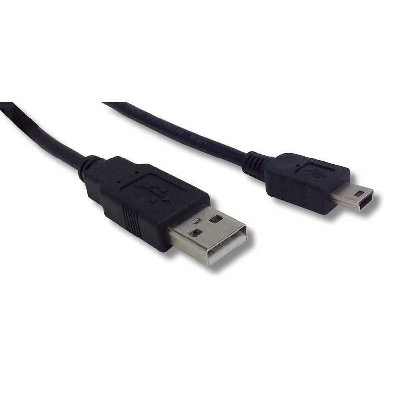 Lineaire PCUSB215C Câble USB 2.0 Type A mâle/Mini USB Type B 1,50 m Noir