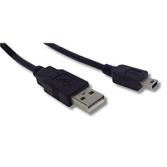 Lineaire PCUSB215C Câble USB 2.0 Type A mâle/Mini USB Type B 1,50 m Noir