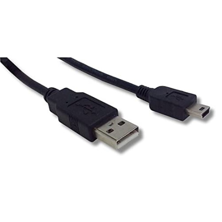 Lineaire PCUSB215C Câble USB 2.0 Type A mâle/Mini USB Type B 1,50 m Noir