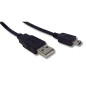 Lineaire PCUSB215C Câble USB 2.0 Type A mâle/Mini USB Type B 1,50 m Noir