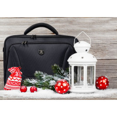 Port Designs Sacoche pc pour Ordinateur Portable courchevel Clamshell 15.6 Pouces Noire