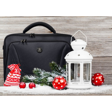 Port Designs Sacoche pc pour Ordinateur Portable courchevel Clamshell 15.6 Pouces Noire