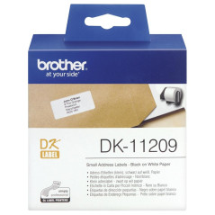 BROTHER DK-11209 étiquettes adresses, 62 x 29 mm, blanches