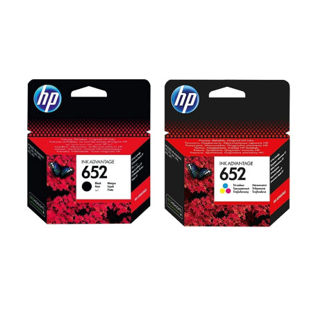 HP Lot de 1 Cartouches d'encre d'origine F6V25AE F6V24AE Deskjet Ink Advantage 1115 - Noir + Couleur - Puissance : BK env. 360 /