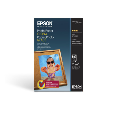 Papier photo brillant Epson (100 x 150 mm), 200 g/m2, 500 feuilles