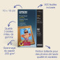 Papier photo brillant Epson (100 x 150 mm), 200 g/m2, 500 feuilles