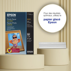 Papier photo brillant Epson (100 x 150 mm), 200 g/m2, 500 feuilles