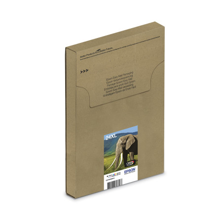 Epson 24XL Eléphant Jaune, Cartouche d'encre d'origine XL Haute capacité,XP-55 XP-750 XP-760 XP-850 XP-860 XP-950 XP-960 XP-970