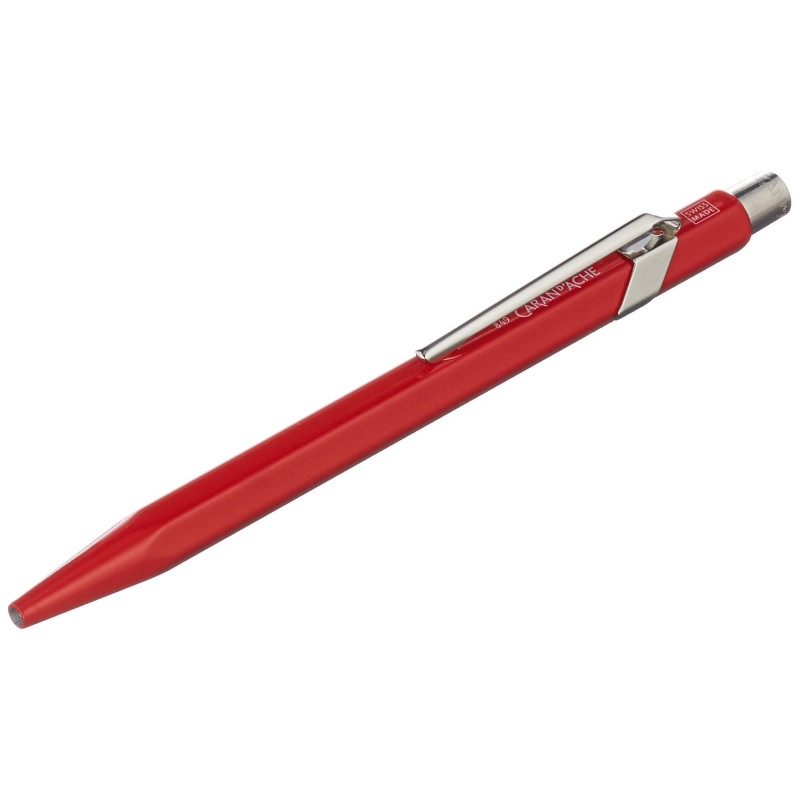 Caran d'Ache 849 Métal Stylo à bille métal Rouge Cartouche rouge