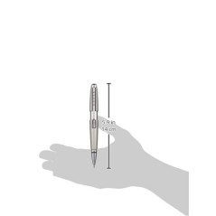 CROSS Edge - Roller titanium convertible / Stylo rechargeable - Avec système d’ouverture par glissement - Écrin classique et rec
