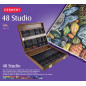 Derwent Studio - Set de 48 Crayons de Couleurs dans un Coffret en Bois, Qualité Professionnelle, 0700822 Derwent Studio - Set de 48 Crayons de Couleurs dans un Coffret en Bois, Qualité Professionnelle, 0700822