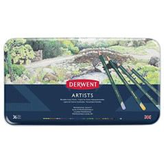 Derwent Artists - Set de 36 Crayons de Couleurs, Qualité Professionnelle, 32096