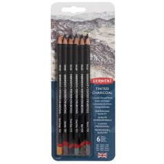 Derwent Crayons fusains teintés sous blister