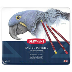 Derwent Pastel - Set de 24 Crayons Pastels, Qualité Professionnelle, 32992