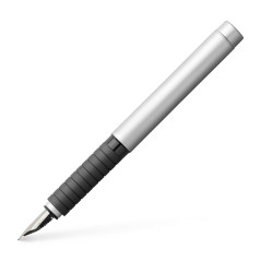 Faber-Castell 148523 Basic Stylo plume Plume B Métal mat