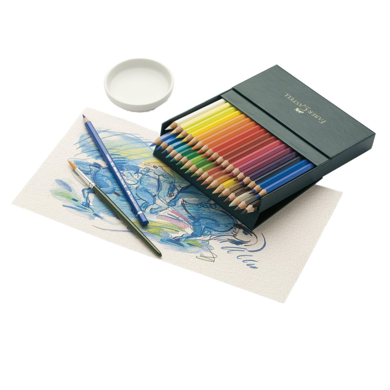 Faber-Castell 117538 Crayons Aquarellables Albrecht Dürer, Boîte de 36 Crayons à Mine Épaisse de 3,8 mm, Crayons Aquarelle aux P Faber-Castell 117538 Crayons Aquarellables Albrecht Dürer, Boîte de 36 Crayons à Mine Épaisse de 3,8 mm, Crayons Aquarelle aux P