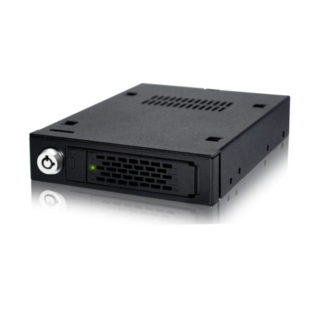 ICY DOCK Rack Mobile, boîtier de Rack Robuste en métal Hot Swap pour SSD Or HDD 2.5" SATA & SAS dans Une Baie de Disque de 3.5"