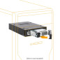 ICY DOCK Rack Mobile, boîtier de Rack Robuste en métal Hot Swap pour SSD Or HDD 2.5" SATA & SAS dans Une Baie de Disque de 3.5" ICY DOCK Rack Mobile, boîtier de Rack Robuste en métal Hot Swap pour SSD Or HDD 2.5" SATA & SAS dans Une Baie de Disque de 3.5"