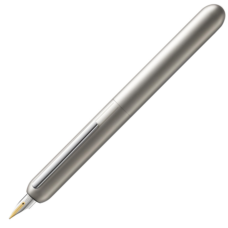 Lamy dialog palladium – stylo plume sans capuchon avec mécanisme à vis – plume en or 14 ct, partiellement plaquée platine, taill Lamy dialog palladium – stylo plume sans capuchon avec mécanisme à vis – plume en or 14 ct, partiellement plaquée platine, taill