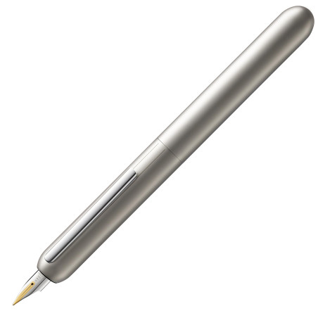 Lamy dialog palladium – stylo plume sans capuchon avec mécanisme à vis – plume en or 14 ct, partiellement plaquée platine, taill