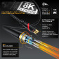 CSL Câble HDMI 8K 4K 2.1 2.0 7,5M, 8K@60Hz 4K@120Hz avec DSC, 48 Gbit/s, 3D, Ethernet Ultra Haute Vitesse, TV Blu-ray PS5 Xbox S CSL Câble HDMI 8K 4K 2.1 2.0 7,5M, 8K@60Hz 4K@120Hz avec DSC, 48 Gbit/s, 3D, Ethernet Ultra Haute Vitesse, TV Blu-ray PS5 Xbox S