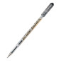 Pentel BN15-AO Lot de 12 Stylos à bille roulante à encre Noir