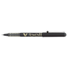 PILOT - V-Ball 0,5 - Roller encre liquide - Pochette de 4 - Noir/Bleu/Rouge/Vert - Pointe fine