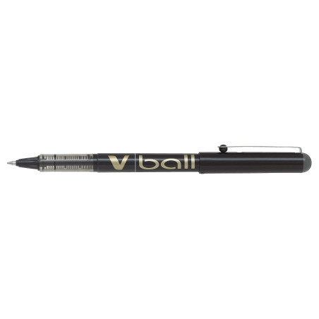 PILOT - V-Ball 0,5 - Roller encre liquide - Pochette de 4 - Noir/Bleu/Rouge/Vert - Pointe fine