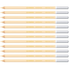 STABILO CarbOthello - Crayon de couleur - Lot x 12 crayons pastel fusain - Jaune de Naples Rosat (1400/105)