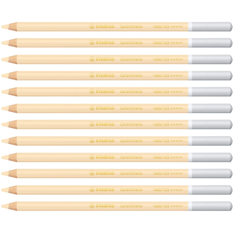 STABILO CarbOthello - Crayon de couleur - Lot x 12 crayons pastel fusain - Jaune de Naples Rosat (1400/105) STABILO CarbOthello - Crayon de couleur - Lot x 12 crayons pastel fusain - Jaune de Naples Rosat (1400/105)