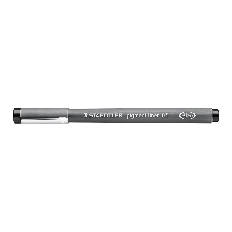 Staedtler Pigment liner 308/05/9-N Stylo feutre fin Pointe Calibrée Trait 0,5 mm- Noir Lot de 10 Staedtler Pigment liner 308/05/9-N Stylo feutre fin Pointe Calibrée Trait 0,5 mm- Noir Lot de 10