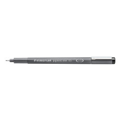 Staedtler Pigment liner 308/05/9-N Stylo feutre fin Pointe Calibrée Trait 0,5 mm- Noir Lot de 10