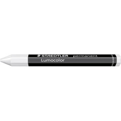 Staedtler Lumocolor Lot de 12 Crayons permanentes omnigraphs Blanc