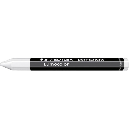 Staedtler Lumocolor Lot de 12 Crayons permanentes omnigraphs Blanc