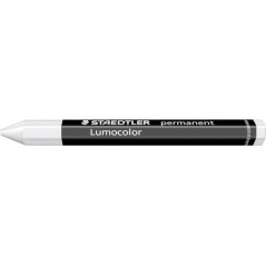 Staedtler Lumocolor Lot de 12 Crayons permanentes omnigraphs Blanc