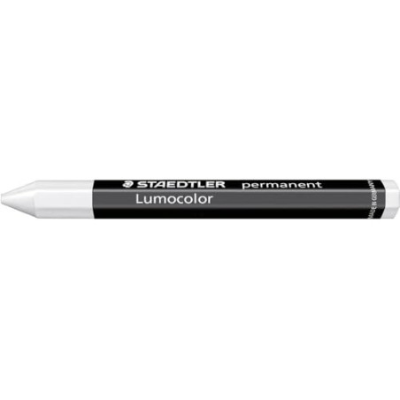 Staedtler Lumocolor Lot de 12 Crayons permanentes omnigraphs Blanc