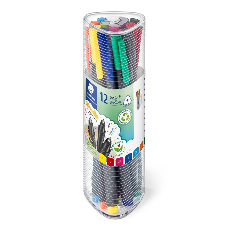 Staedtler 334PR12 Feutres d'écriture Largeur de trait 0,3 mm Staedtler 334PR12 Feutres d'écriture Largeur de trait 0,3 mm