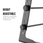 TIGER LEC14-BK Support de table réglable pour ordinateur portable DJ avec pinces de bureau TIGER LEC14-BK Support de table réglable pour ordinateur portable DJ avec pinces de bureau